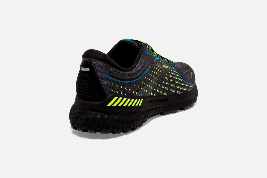 Brooks Running Shoes - Adrenaline GTS 21 Road Mens - Black/Blue - RPI-921538